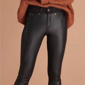 Yoga Jeans - Black leatherette, Rachel skinny pant, brand new with tags.